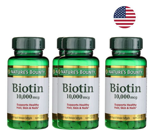Biotina 10.000 Mcg 360 Capsulas - Unidad a $229500