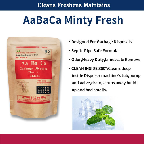 Limpiador De Basura Tabletas 90 Unidades Olor Fresco Menta