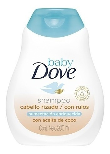 Shampoo Dove Baby Humectación Enriquecida Rizos 200ml