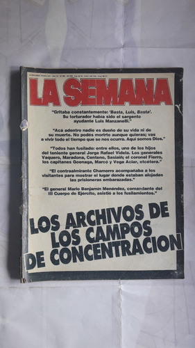 Revista La Semana 0368 22-12-83  Los Archivos De Los Campos 