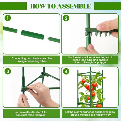 Paquete De 3 Jaulas Para Tomates Para Soporte De Plantas...