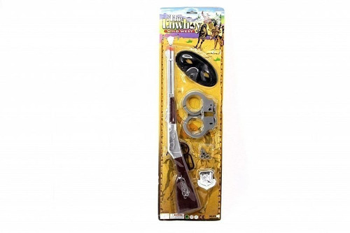 Set Escopeta Vaquero Cowboy Western Lejano Oeste Con Esposas