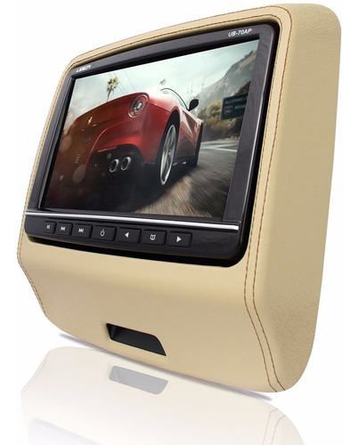 Imagem 3 de 4 de Monitor 9'' Uber Para Encosto De Cabeça Bege Com Game