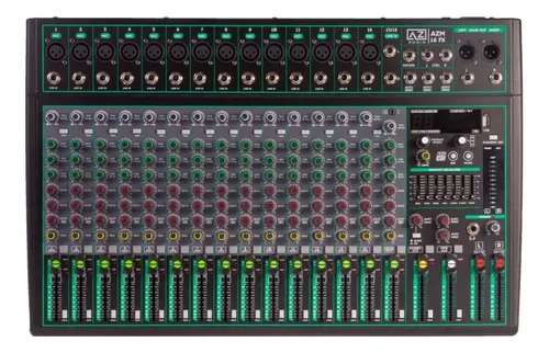 Mesa de Som 16 Canais Bluetooth Az Audio AZM16 FX