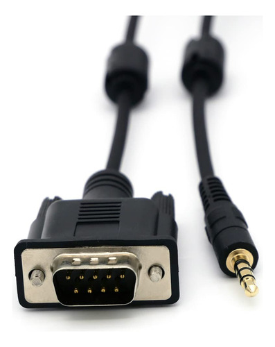 Cabo Rs232 Serial Db9 Macho X P2 Estéreo 20cm Cor As
