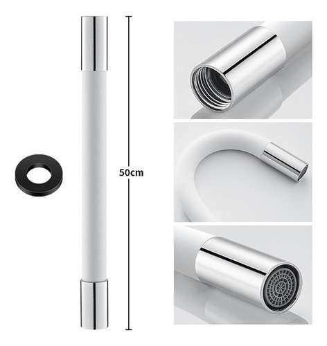 Aubp Tubo De Extensión De Grifo Conector Flexible De 50cm