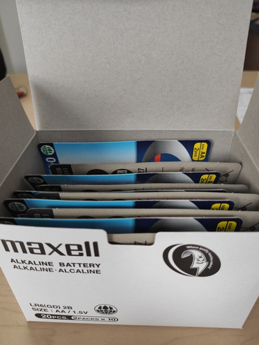 Pila Aa Maxell Caja De 10 Blíster De 2 Pilas Original Japón