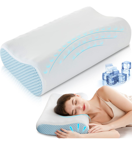 Almohada Refrescante De Espuma Viscoelastica Para Dormir, Al