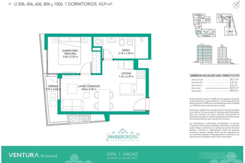 Imagen 12 de 30 de Alquiler Apartamento - La Blanqueada - 1 Dormitorio - A Estrenar