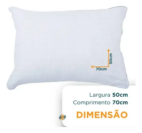Travesseiro Neo Prime 233 fios 100% algodão ecopluma 50x70