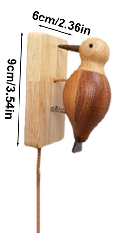 Cbq Timbre De Pájaro Carpintero Aldaba De Puerta De Pájaro