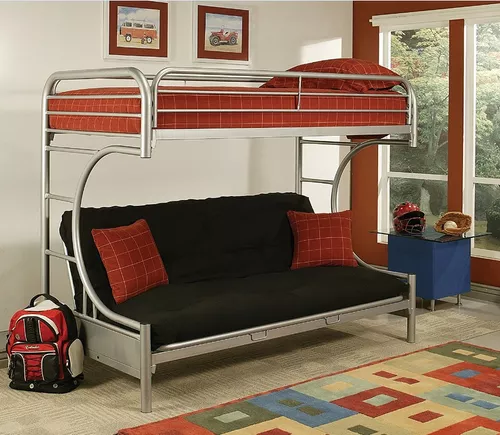 Cama Marinera Futon Estructura De Acero Importada | Cuotas interés