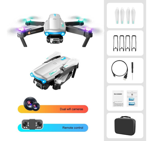 Drone Quadcopter 4k Hd Wifi Fpv 1080p Cámara Con Luces Led