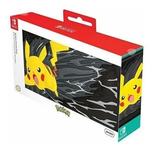 Estuche De Viaje Pdp Pikachu Escala De Grises Nintendo Swith