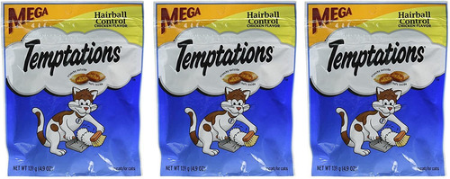 Whiskas Temptations Hairball Control Chicken Flavor Cat Trea