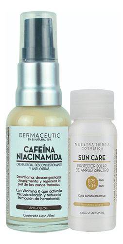 Crema Anti-ojeras Con Cafeína 5% Y Niacinamida 4% 35ml Todo tipo de piel Dermaceutic B. Natural Spa