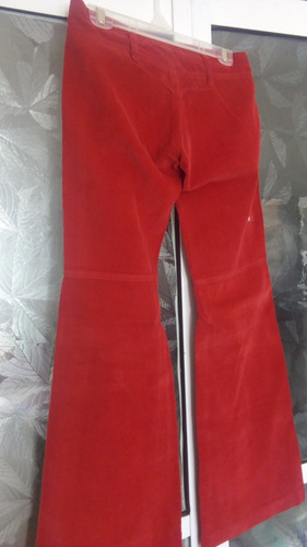 Pantalon Corderoy Rojo Tomate