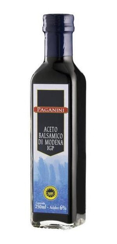 Vinagre Balsâmico Italiano Paganini 250ml Unidade Vidro
