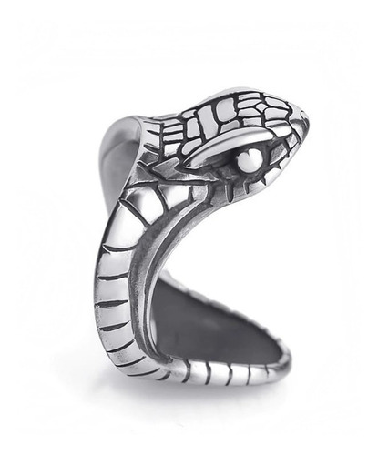 Anillo Cabeza De Serpiente (acero Inoxidable)