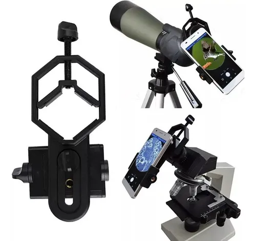 Soporte Adaptador Telescópico Para Celular De Alta Calidad Premium, Compatible Con Telescopios Y Dispositivos Móviles Everest