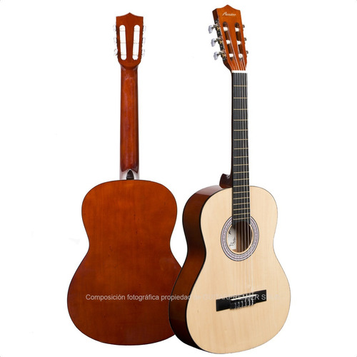 Guitarra Criolla Mediana De Viaje Bamboo 3/4 Funda Acolchada