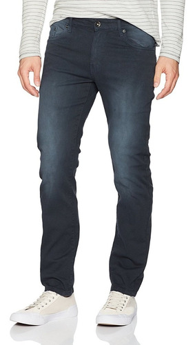 Excelente Wt02 Skinny Jeans 40x32  Azul Marino Deslavado 