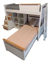 Comprar Cama Puente + Cama C\u002Fcarro + Cubos+ Tobogan+ Mueble Escalera
