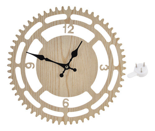 Reloj De Pared De Madera, Estilo Vintage, Silencioso, Funcio