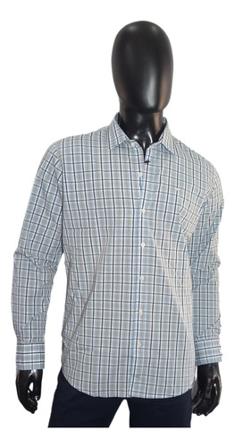 Camisa Hombre Poplin Cuadros Taverniti  Parga  Art. 26518