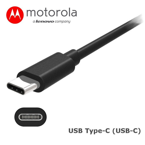 Imagen 2 de 3 de Cargador Motorola Original Tipo C Carga Rapida