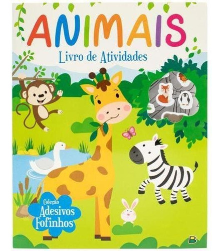 Adesivos Fofinhos: Animais, De Brijbasi. Editora Brasileitura, Capa Mole Em Português