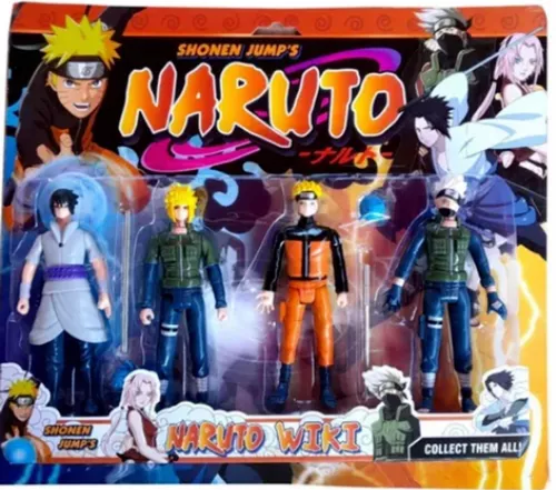 Naruto Kit Completo 6 Bonecos Com Led Articulados 15cm em Promoção