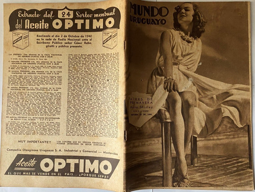 Mundo Uruguayo N°1120, Incendio Del Solís: Cine Parlante1940