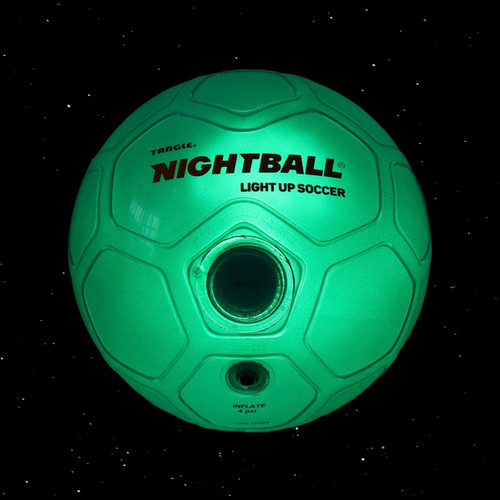 Nightball - Pelota De Fútbol Con Luz Led Que Brilla En La . Color Verde Azulado