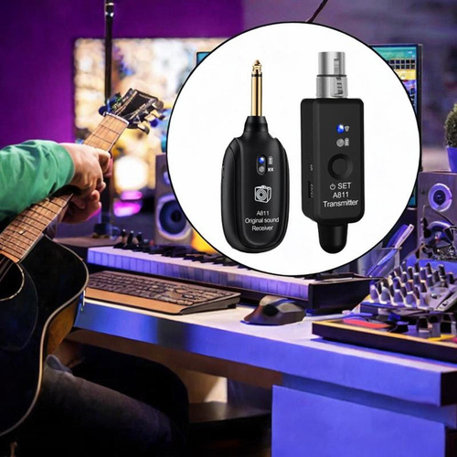 Transmisores De Guitarra Y Receptor Recuperación Portátil