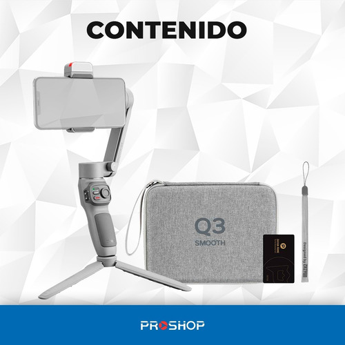 Imagen 10 de 10 de Gimbal Zhiyun Smooth Q3 Combo Estabilizador Tripode Celular!