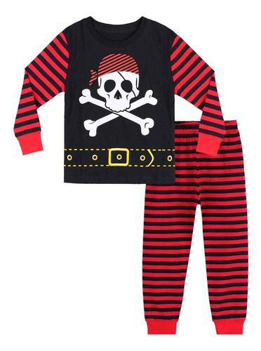 Pijama Niño Dinosaurio Bombero Deporte Casual Moda 2 Piezas