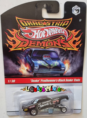 Hot Wheels Prudhomme´s Black Snake ´cuda Drag Strip Demons