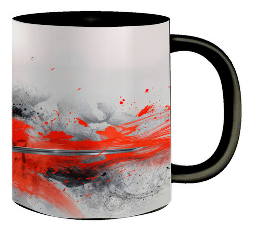 Caneca De Porcelana Onna Musha Mulher Samurai Japão 325ml