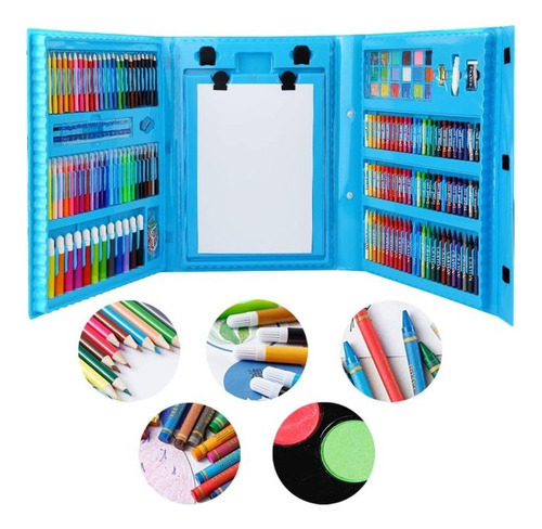 Kit De Arte Y Pintura Colorear Para Niños 208 Piezas