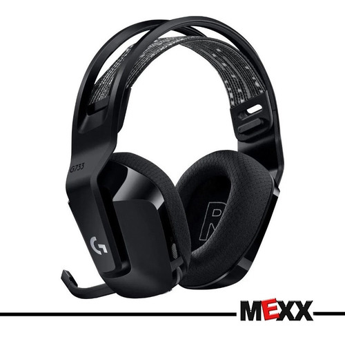 Auriculares gamer inalámbricos Logitech G Series G733 negro con luz rgb LED