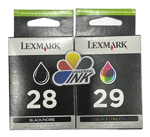 Cartuchos Lexmark 28 Negro Y 29 Color Originales
