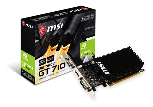 Placa De Video Geforce Gt 710 1gb Msi Dvi-d Hdmi 1gd3h Lp 6e