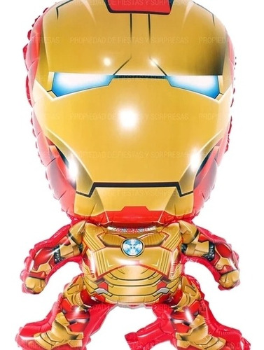 Globo  Iron Man X 1 Medida 80 Cm Aproximadamente