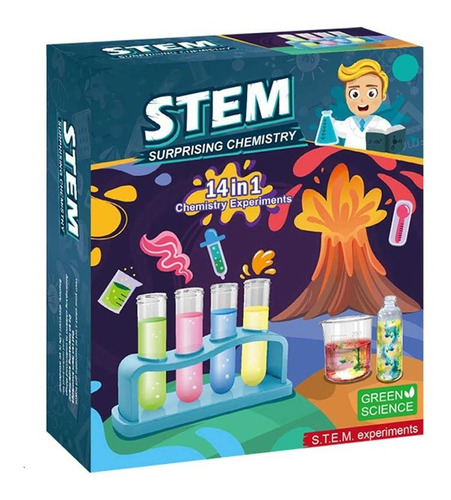 Juego De Quimica Para Niños 14 Experimentos En 1 / Ofc