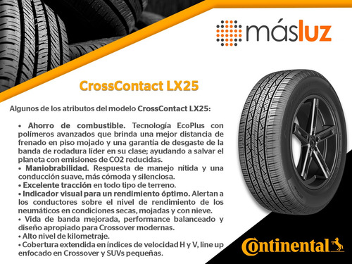 Par Llantas Crosscontact Lx25 Continental 265/50r20 107t Sl