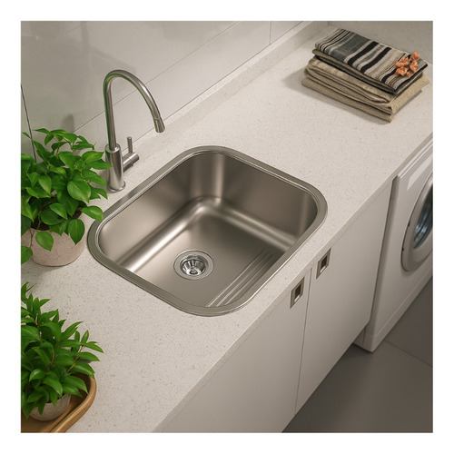 Cuba Inox Smarthome 430 No2 56x34x17 C/ Válvula E Sifão
