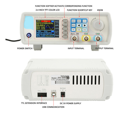 30mhz Generador De Señal Dds, Contador,doble Canal