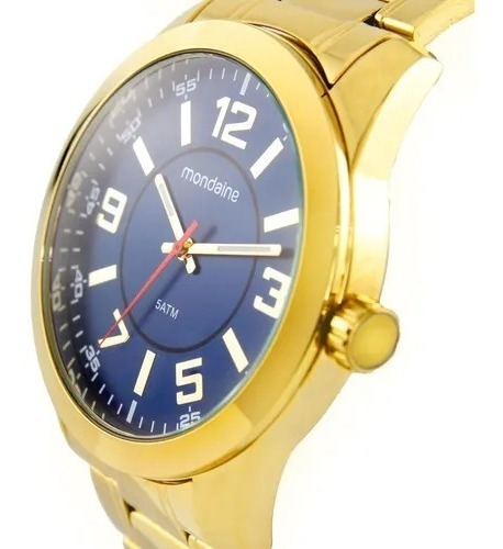 Relógio Mondaine Masculino Dourado 53832gpmvde1