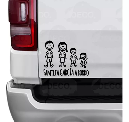 Sticker Personalizada Para Coche De Familia